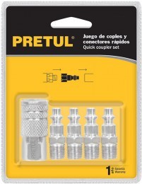 PETRUL Chrome-Plated Steel  Coupling and Connectors Set1